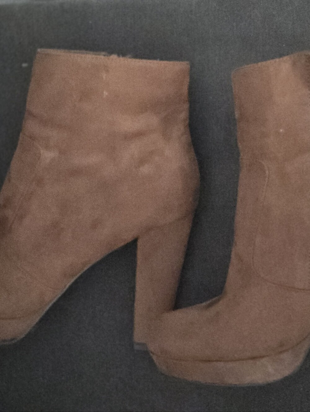 Mossimo Supply Co. Brown Suede Platform Booties